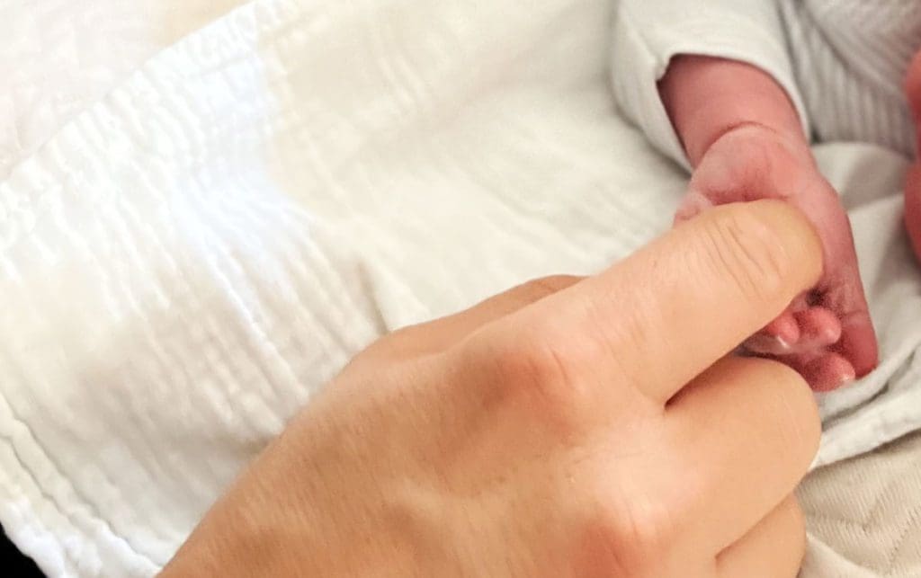 Fleur a accouché très rapidement à la maternité et sans péridurale pour son premier bébé.